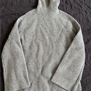 Brooks Brothers Light Gray Turtleneck Sweater